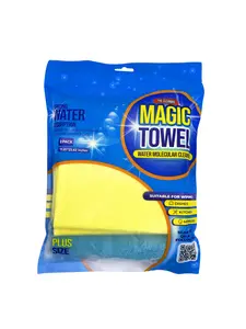 The Cleaning Magic Towel - PVA Micro Cloth- Ultra Absorbent, Lint-Free, Multipurpose for Home, Kitchen, and Car - 3 Pack (6 Clothes)
