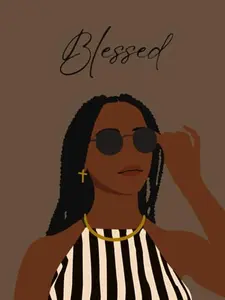USED-Notebook for Black Women: Blessed | College Ruled, Composition Style Lined Journal for Writing & Studying | Gift for Christian Black Women and Teens (Paperback)