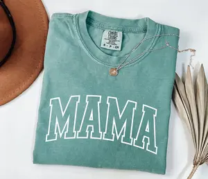 Comfort Colors Retro Mama TShirt Mothers Day Gift From Daughter for Mom Mama T-shirt For Birthday For Her Baby Shower Christmas