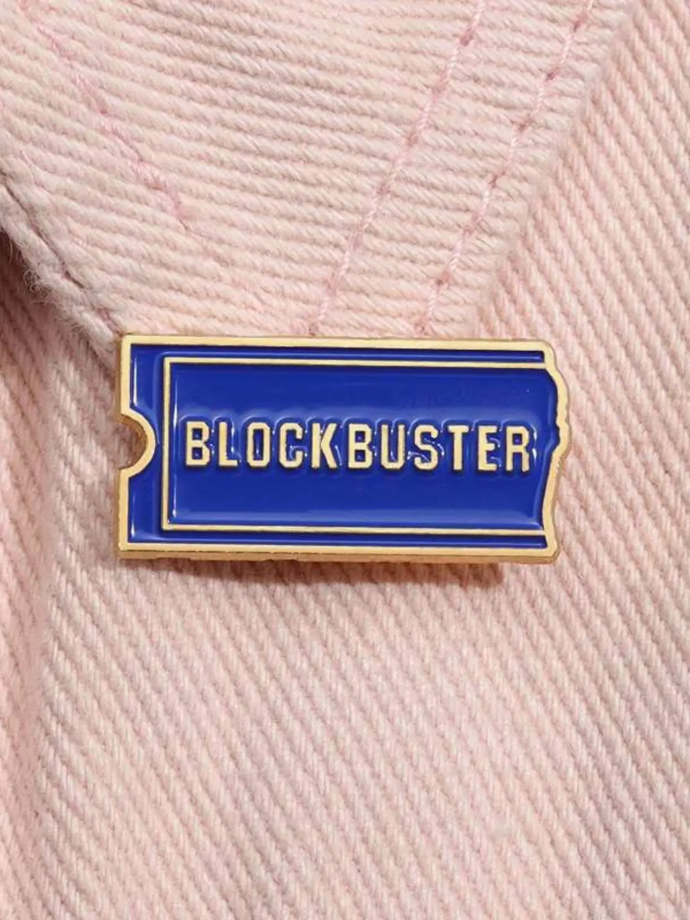 Blockbuster Video Enamel Lapel Pins Retro Collect Films Movie Ticket Metal Brooch Lapel Pin Backpack Badge Fashion Vintage Jewelry Accessories Gift for Friends Fashion Accessory Men Alloy Brooch Pin