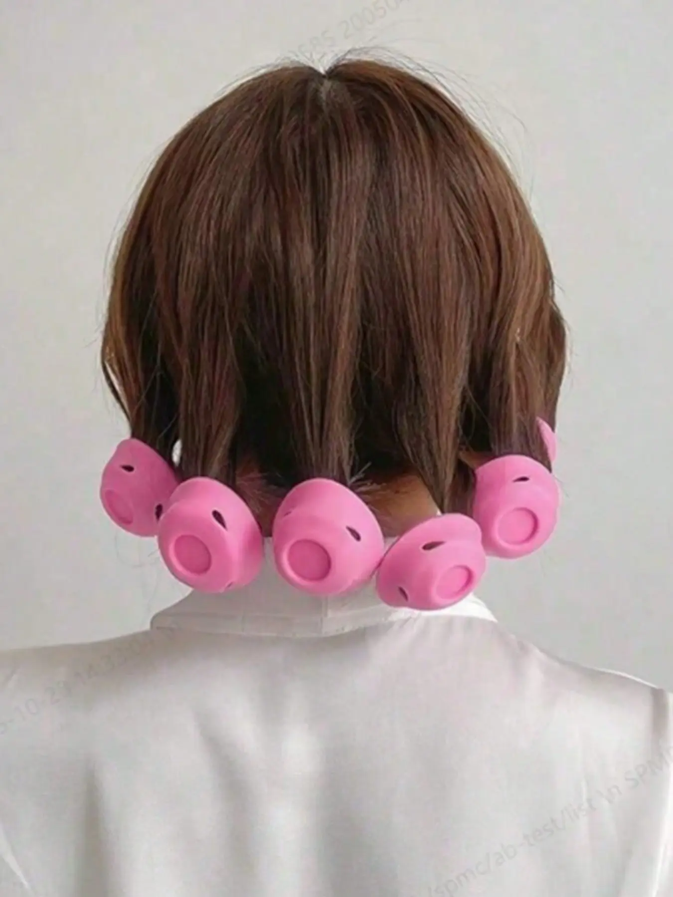 10pcs Pink Silicone Hair Curlers, Hair Styling Tools, Heatless Curlers, Hair Rollers, Designed For No Heat Damage, Compact & Portable, Easy To Use, Creates Natural Waves & Bangs, Suitable For Short To Medium Hair, Great For Home & Travel