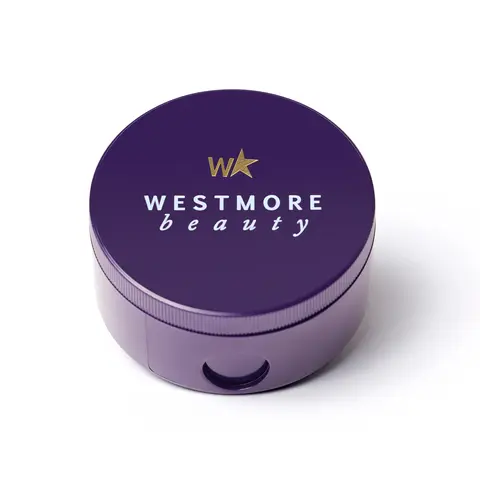 Westmore Beauty Precision Pencil Sharpener for Eyeliner, Lip Liner & More, Mess-Free Sealed Cap Design