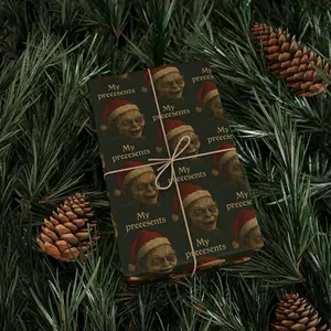 My preeesents, LOTR Gollum Funny Gift Wrap, Christmas Gift Wrap, It's a gift Wrapping Paper