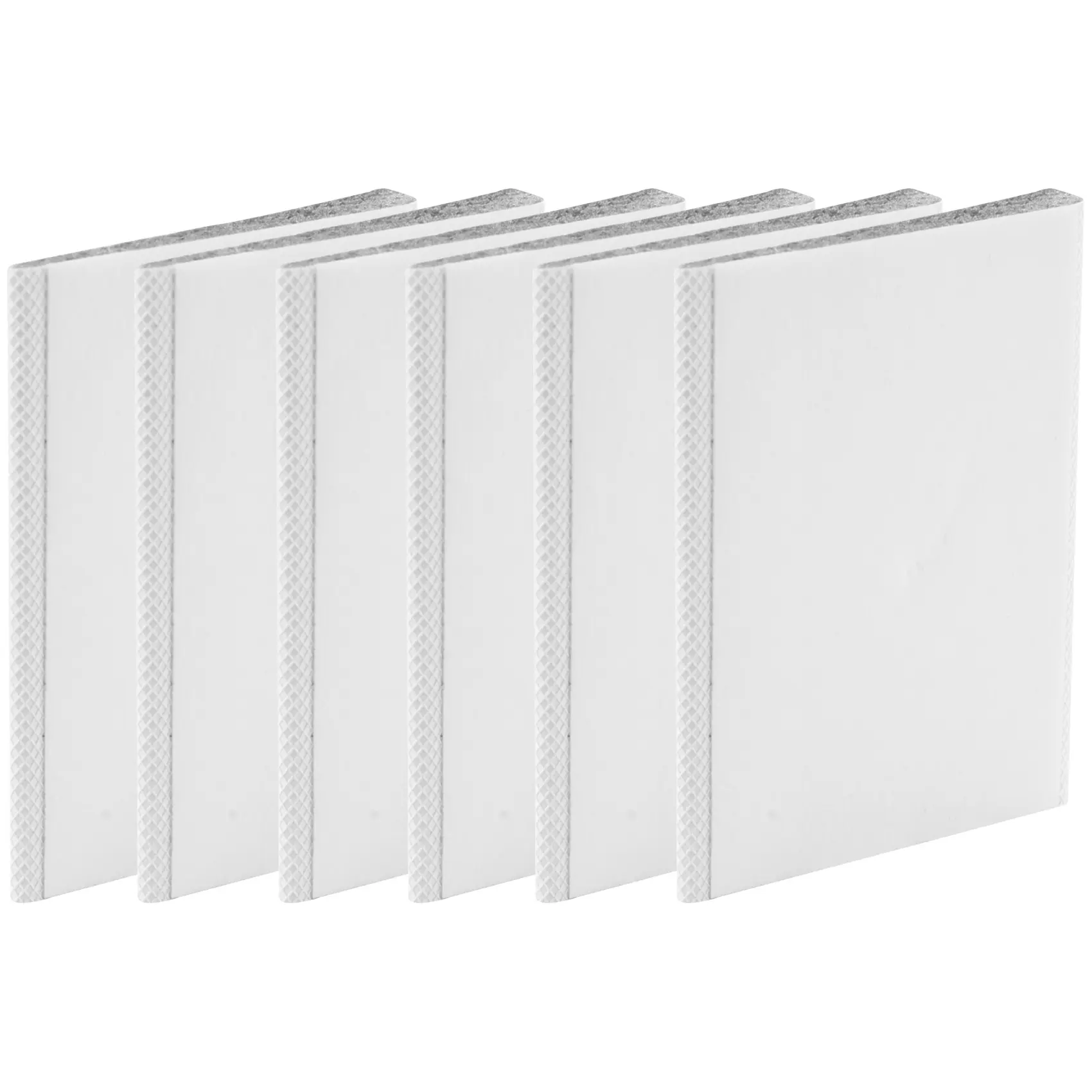 6-Piece White Self-Adhesive PU Rubber Door Corner Foam Seals - 2x1.75x0.2 Inch Wedge Design Weather Stripping, Draft Stopping Weatherproofing for Door Frames, Windows, Prevents Bad Odor, Dust & Moisture