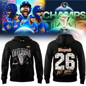 HOT Team Venezuela 2026 World Baseball Classic Champions We Won T Shirt Hoodie Style, WBC Champion Graphic Tee, Team Venezuela Baseball Fan Shirt, Victory Celebration Merch Unisex