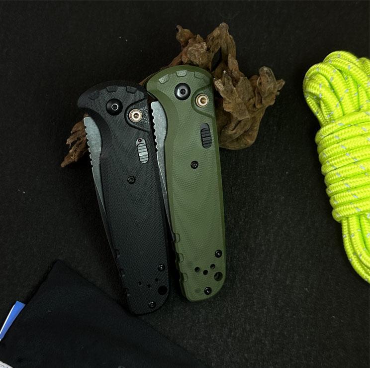 D2 Steel Folding Knife Button Lock EDC Pocket Knife, Non-Slip Handle Outdoor Camping Fishing Utility Tool