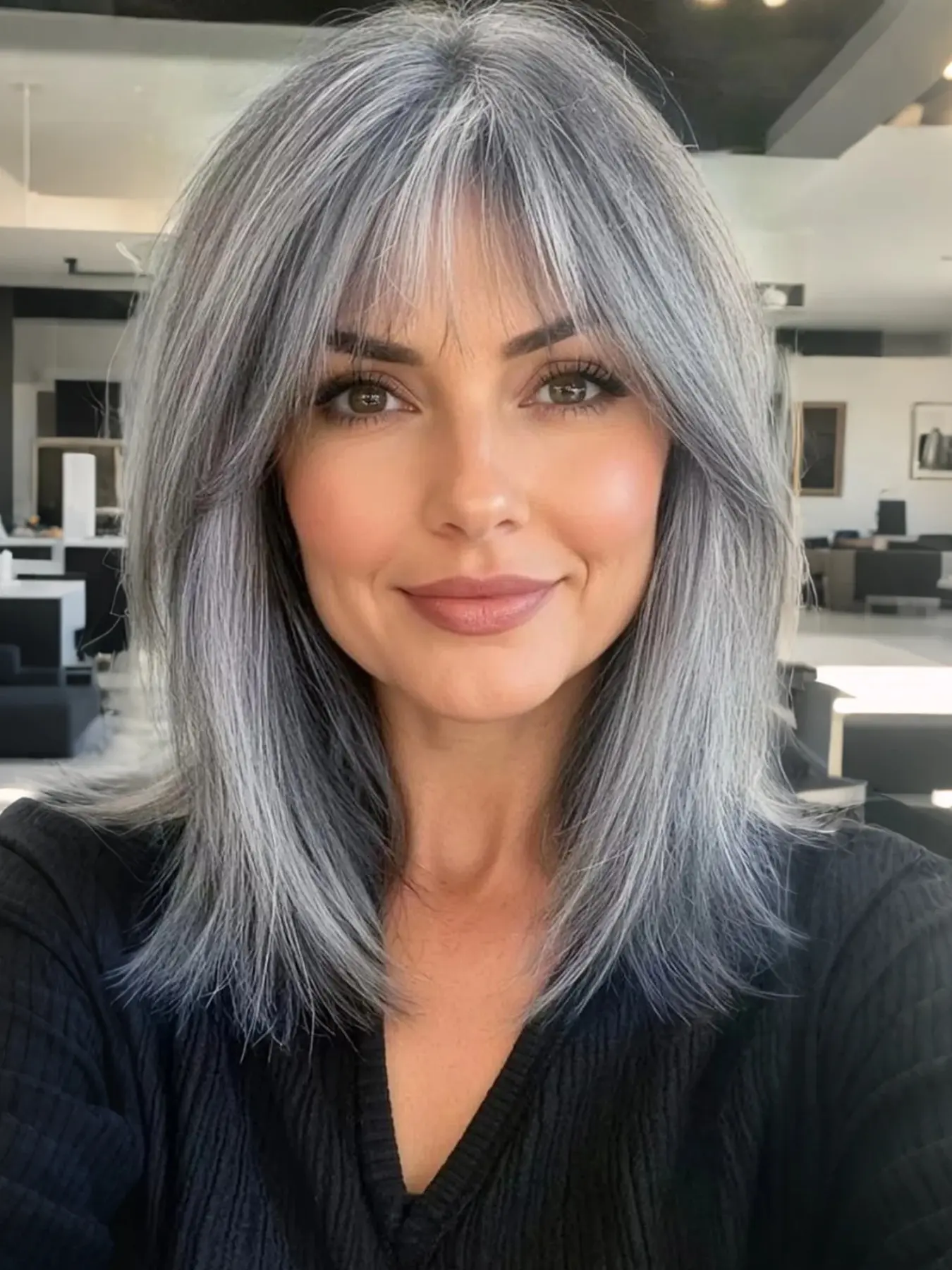 16 Inch Light Curly Machine Made Wig with Bangs, Short Hair for Women, Elegant Daily Wear, Travel, Vacation, Party, All Seasons, Stylist Friendly Wig, Synthetic Machine Wigs, Synthetic Material Wigs