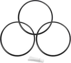 Whole O-Ring Kit – 5.5" OD Diameter O-Rings for Housings – 3 O-Rings Pro Seal BPA Free Thermal Resistant O Ring with Lubricant Tube