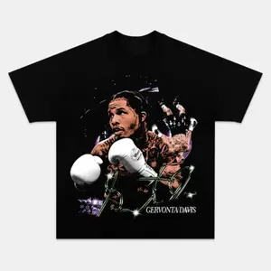 Gildan Men's Retro Funny Gervonta Davis Graphic Tee, Tank, Boxing Shirt, Unisex Boxing Shirt, ufc Graphic Tees, Sport Merch, Men Clothing, Outfit Boxer Clothing Menswear Womenswear Streetwear