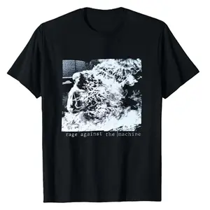 RAGE AGAINST THE MACHINE Rock Retro Vtg T-shirt Sweatshirt, Cotton, Casual Menswear Top