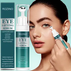 ROZINO Eye Lifting Serum Advanced - Hyaluronic Acid & Niacinamide Formula for Puffiness & Bags Under Eyes - 0.507 fl oz