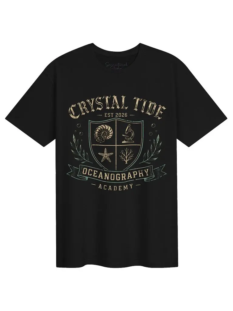 Crystal Tide Academy™ | Official Oceanography Tee