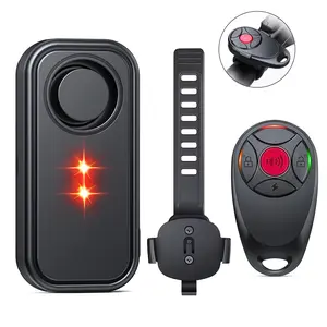 113db Bike Motorcycle Alarm, Wireless Ip66 Waterproof Anti-Theft Vibration Safety Alarm, Dual Sound Light Alert for Bicycle Security Protector