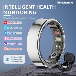 Hitienx Smart Ring 3, Fitness Tracker with 24/7 Sleep Tracking, Heart Rate, Temperature Monitoring, Stress & Cycle Insights, Family Care Mode, No Subscription for Men & Women, Android & iOS Compatible, Wearable, Waterproof #SummerWins #DealsForYouDays