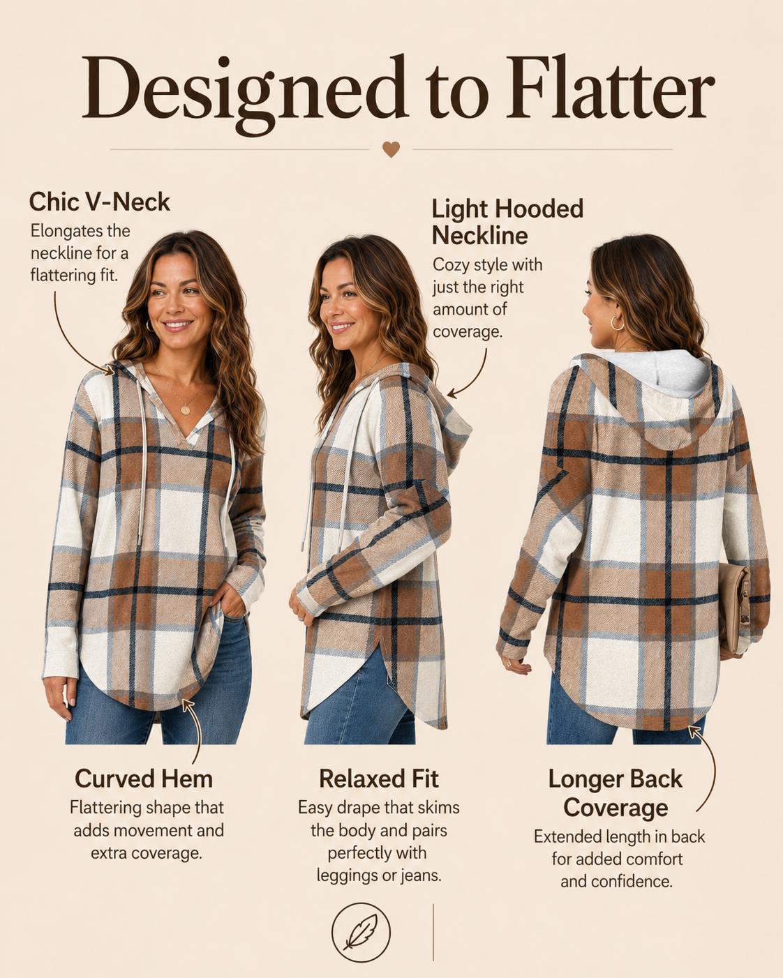 WIHOLL Womens Fashion Tops Hoodies for Women Pullover Oversized Sweatshirts Long SLeeve Shirts Loose Fit*(Size UP 1-2 for True Oversized Look!)* Casual Outfits Lightweight Womenswear