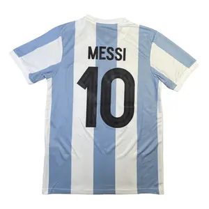 Home No. 10 Messi Blue and White Short-Sleeve Collector's Edition Soccer Jersey