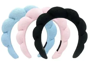 Soft Terry Cloth Spa Headband for Face Washing, Makeup Application, and Skincare Treatments Cute & Comfortable Fabric Design
