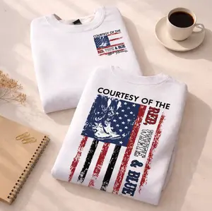 Couryesy Of The Red White and Blue T-Shirt, 250th Anniversary America, Full Sizes, Full Colors.