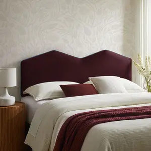 Cosette Performance Velvet Full Size Headboard in Mulberry