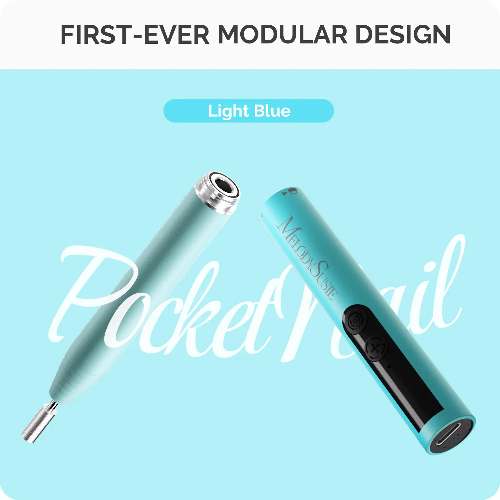 PC100GR Rechargeable Modular Version-Light Blue
