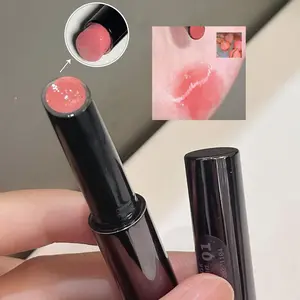 Natural Lip Gloss, 1 Count Moisturizing Hydrating Lip Glaze, Glossy Lip Glaze Stick, Plumping Lip Oil Lip Stick for Girls & Women, Makeup