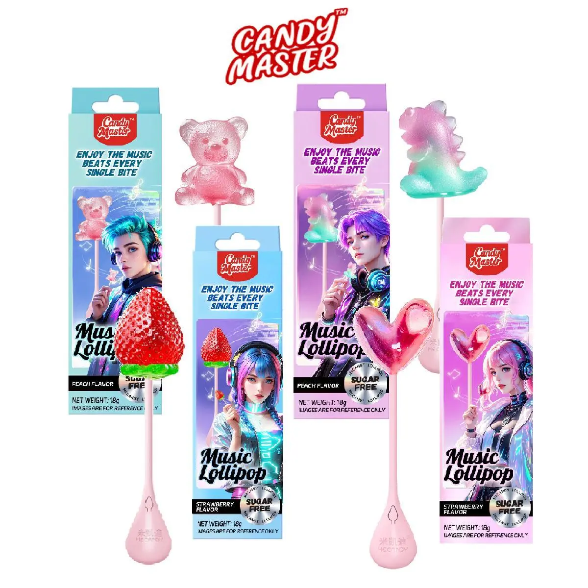 Lollipop- music- 4pc
