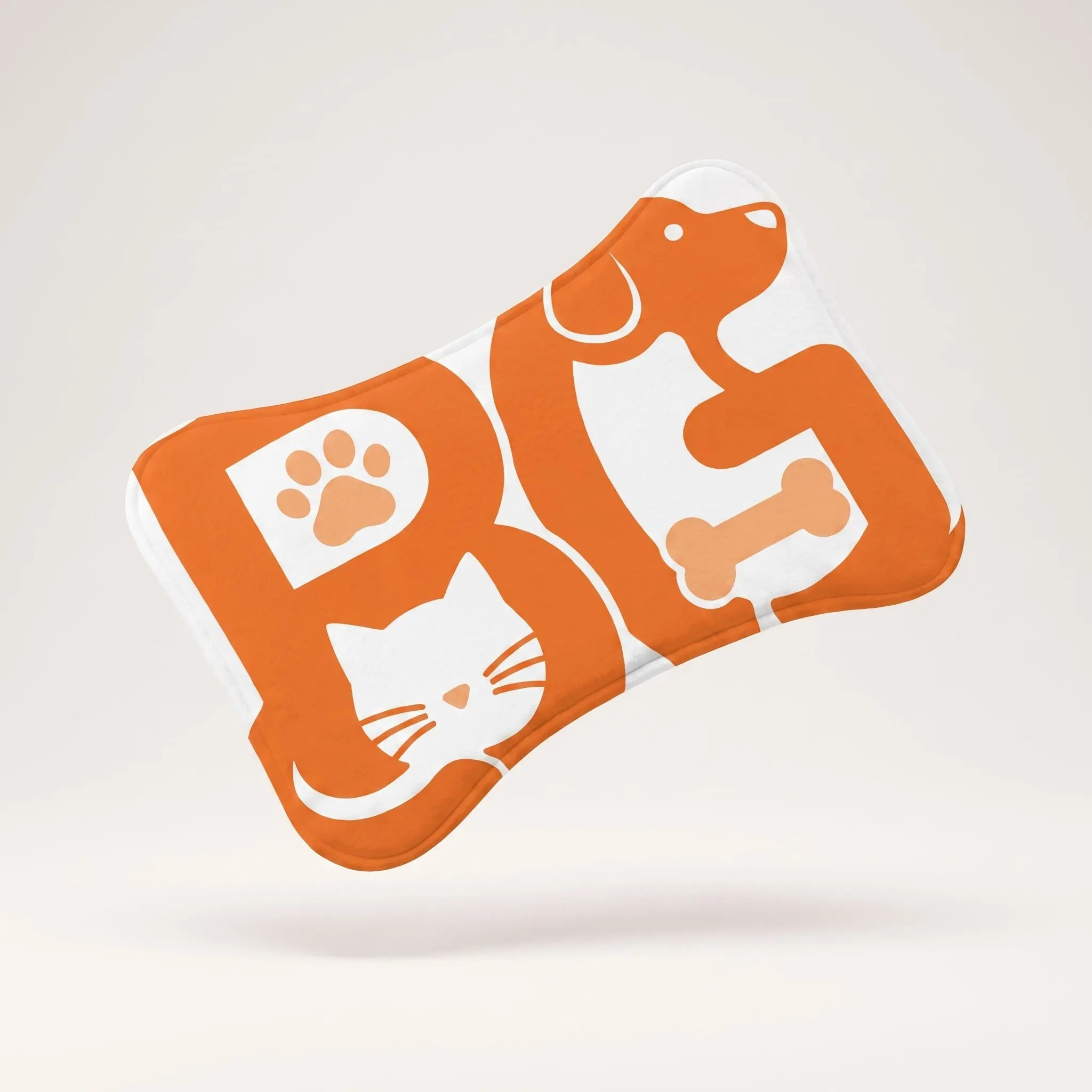 Barkable Pet Feeding Mat — Bone & Paw Design