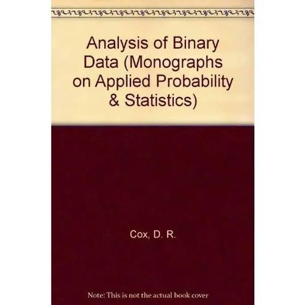 USED Book - Analysis of Binary Data by D. R. Cox (Hardcover) - english