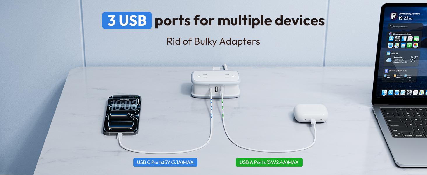 NTONPOWER European Travel Plug Adapter, Type E F Plug Adapter, Italy Travel Adapter with 4 Outlets 3 USB(1USB C) Ports, 4FT Wrapped Around Cord for Travel Spain Iceland Europe Travel Essentials tiktokshopspringglowup outdoorfun