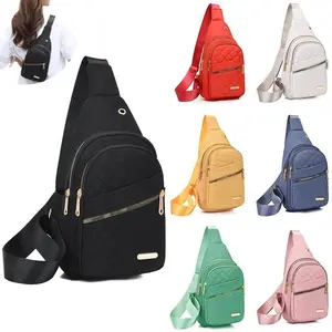 【Gift for Mother's Day】Quilted Fanny Pack, New Summer Outfits 2025 All-match Crossbody Bag, Unique Bags,Casual Solid Color Designer Chest Bag for Daily Use, Fashionable Sling Bag