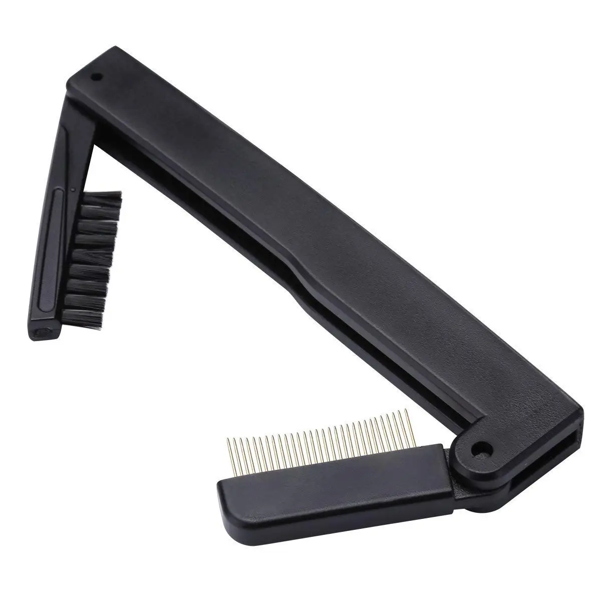 2-in-1 Folding Mascara Applicator and Eyebrow Brush – Dual-Sided Lash Separator, Spoolie Comb, and Brow Grooming Tool for Perfect Eye Makeup