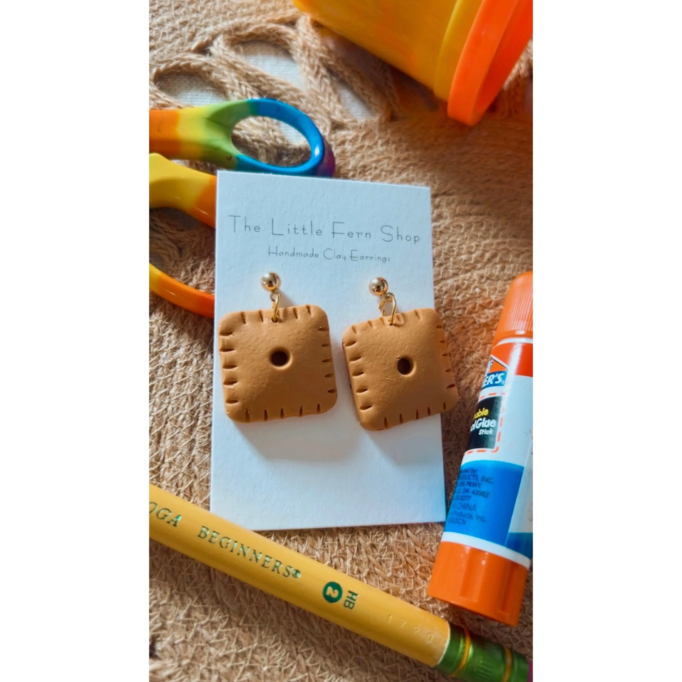 Cheese cracker dangles