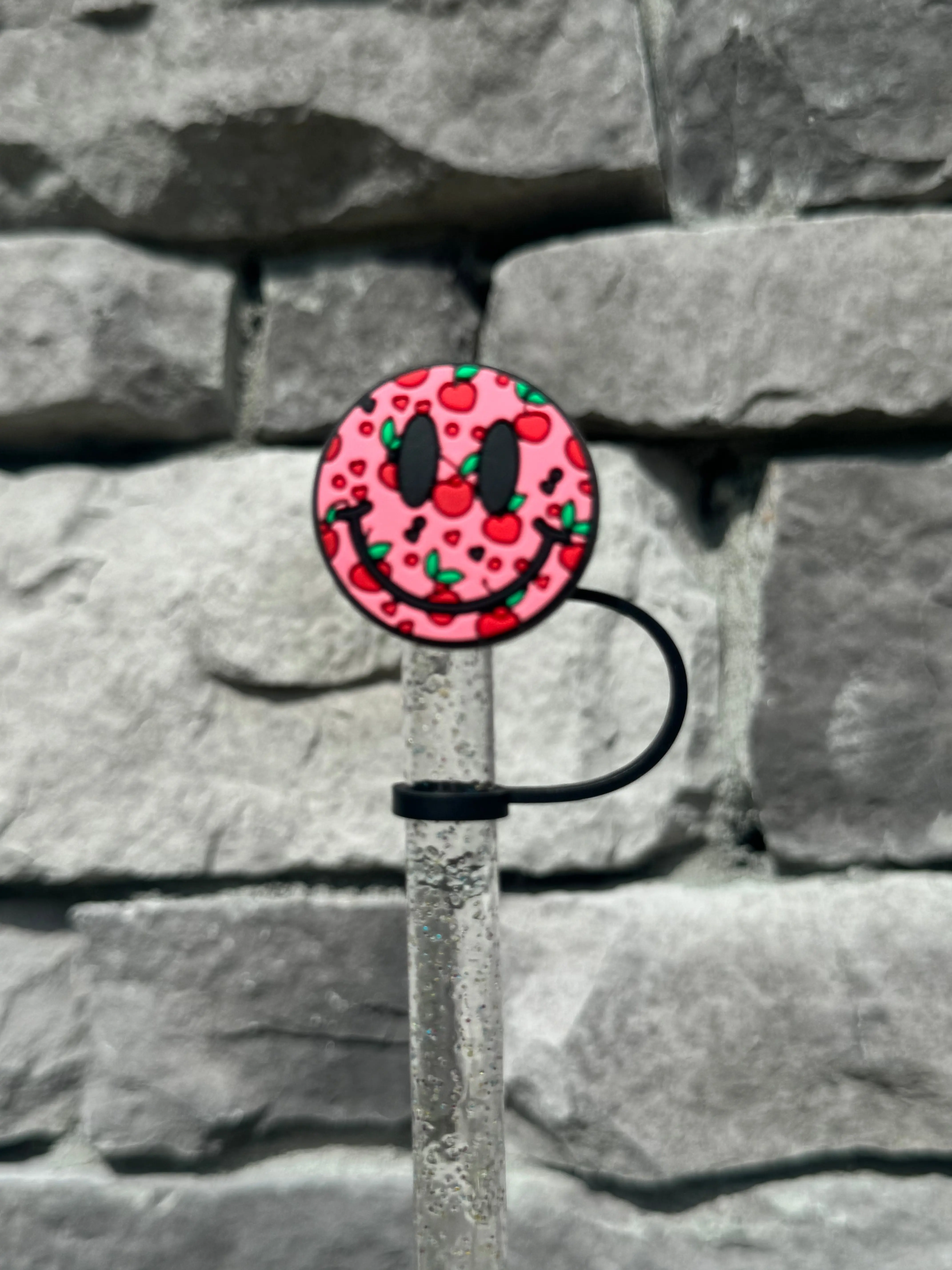 Cherry Smiley Face Topper