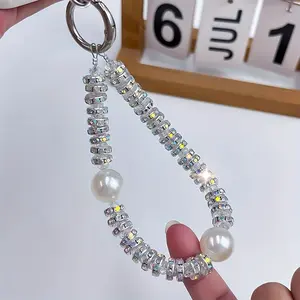 New Light Luxury Style Mobile Phone Chain, Mobile Phone Hanging Accessories, High end Hanging Rope, Card Clip, Fashion Pendant, Phone Charm, Phone Lanyard
