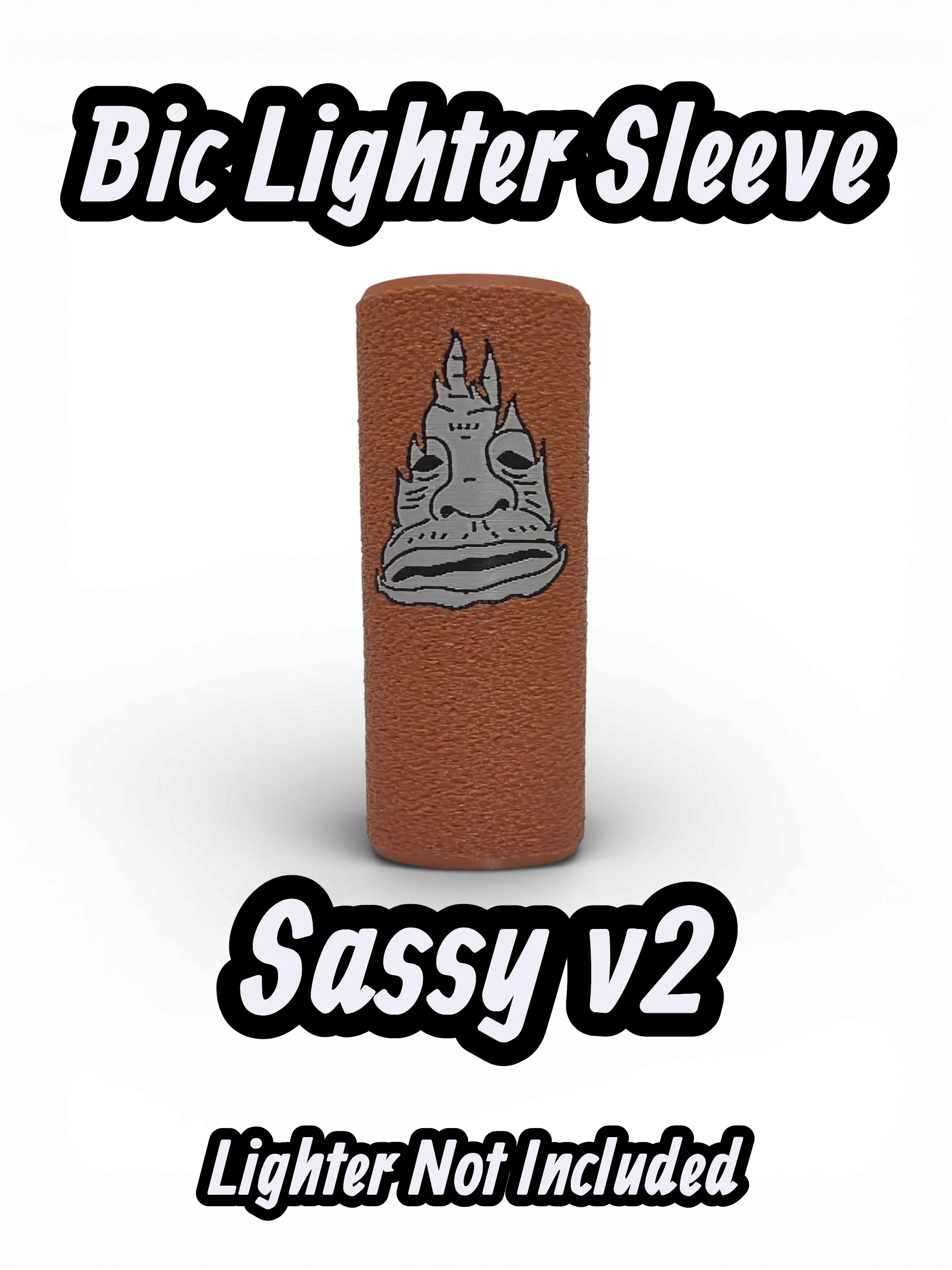 Sassy the Sasquatch Lighter Sleeve - Quirky & Protective Accessory for Lighters - Size 1.5 x 3.5 Inches - Fun Graphic Design - Easy to Use