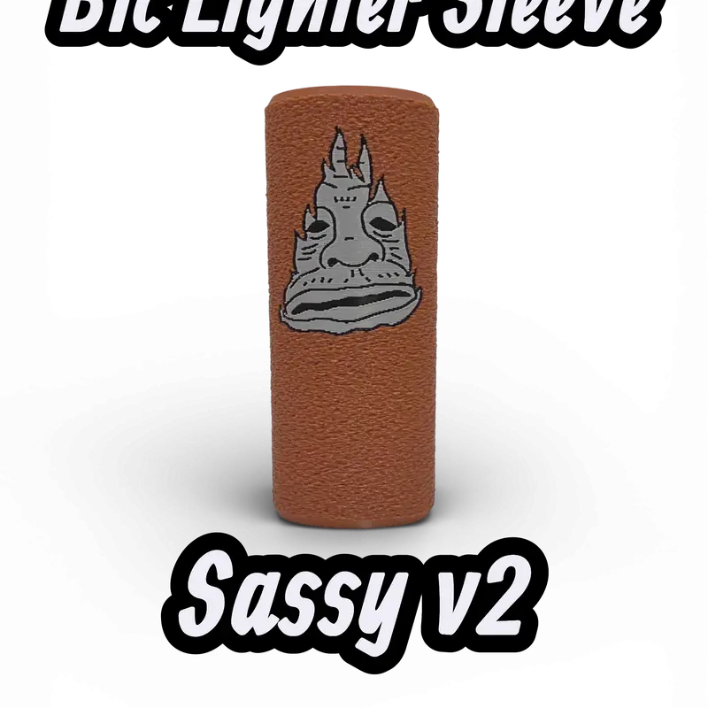 Sassy the Sasquatch Lighter Sleeve - Quirky & Protective Accessory for Lighters - Size 1.5 x 3.5 Inches - Fun Graphic Design - Easy to Use