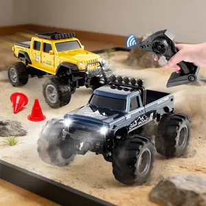 Mini Desktop Remote Control Off-Road Car, Dual Mode APP/remote Control, Adjustable Speed, Lights, Gift for Boys and Girls Aged 6+