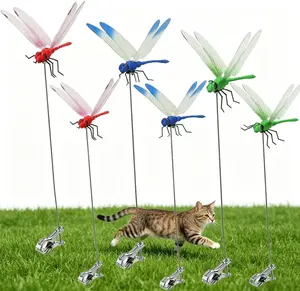 6/9/12pcs 3D Dragonfly Clips  Say Bye to Flies & Pests the Cute Way! GardenHack Garden Bird and Fly Interfere Devices for Indoorand Outdoor Garden,Creative Home Accessories DecorativeDesign fathersdaygift
