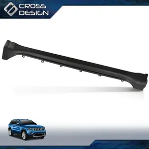 CROSSDESIGN Right Rocker Panel Molding Door Plate Fit For 14-21 Jeep Grand Cherokee
