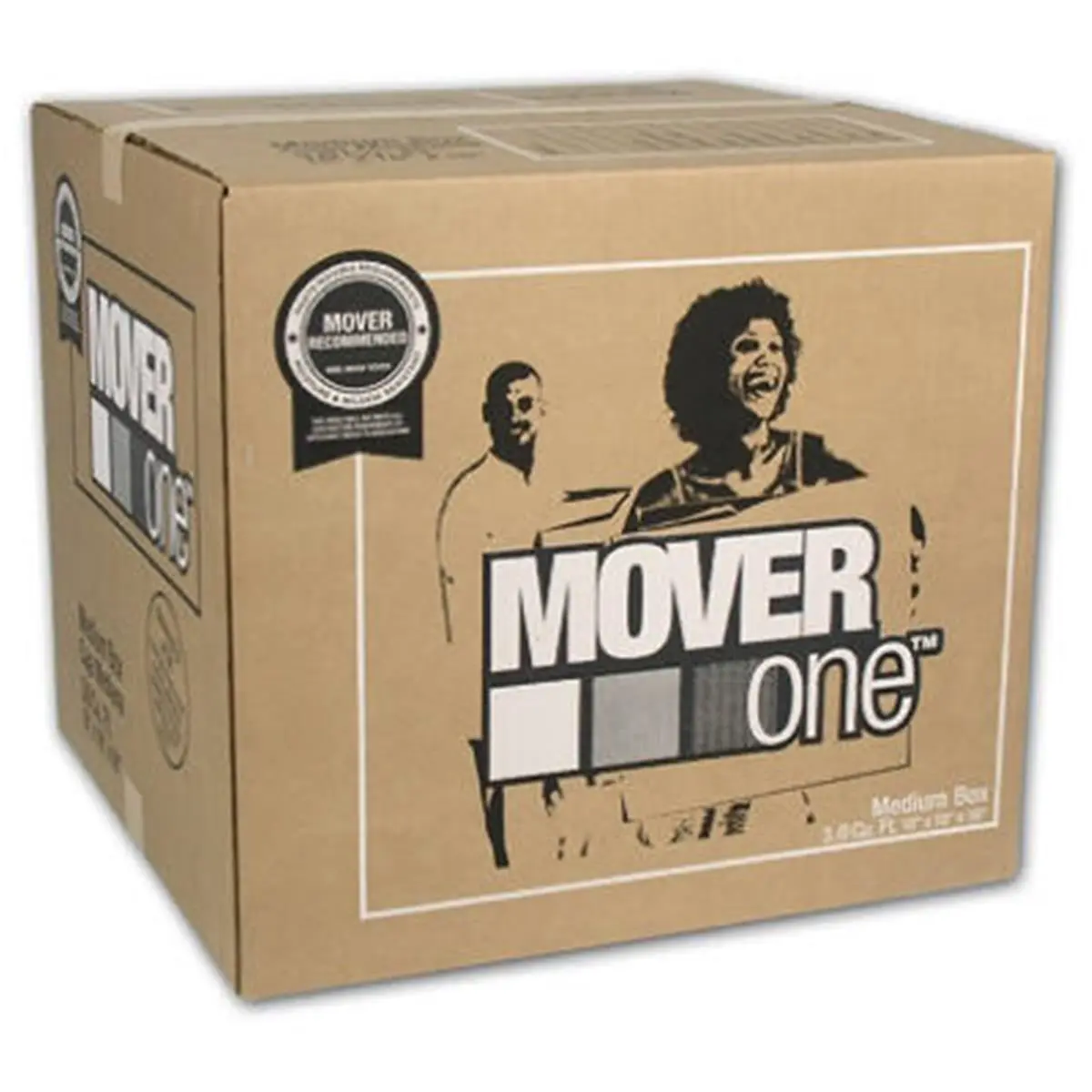 212 MAIN Schwarz Supply SP-902 Edge Crush Test Grade Single Wall Moving Box - 18x18x16 in (3.0 Cu Ft), 15% Recycled Board, Durable, High Humidity Resistant, Mover 1 Design, Pack of 15 for Motorcycle Storage & Transport, 15% Recycled Board Content