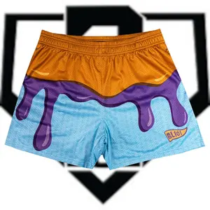 Baseball Lifestyle 101 Ice Cream Collection Shorts Mesh Athletic Shorts for Youth Lightweight Summer Activewear A07