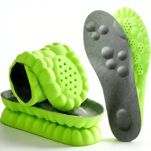 Standing Work or Sports Use Sweat Absorbing High Elastic Shock Absorption Breathable Comfort Soft Cushioned Insoles Unisex