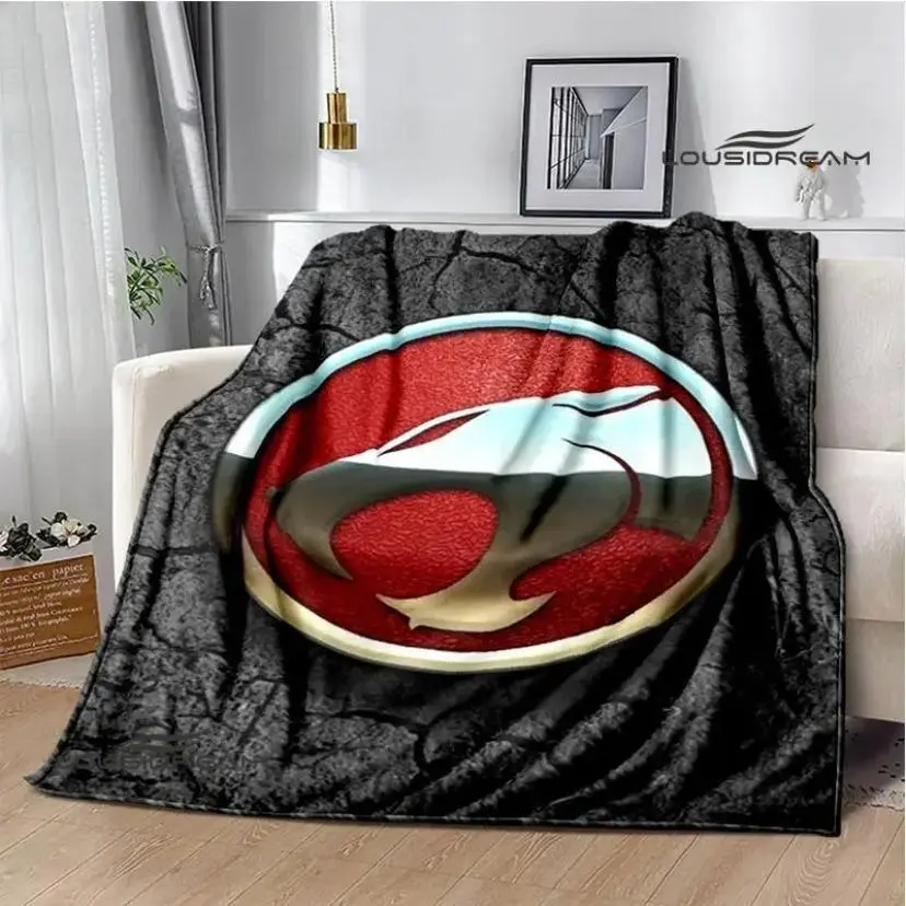 Thundercats Cartoon Printed Blanket Ultra Soft Flannel Cozy Warm Bedroom Couch Sofa Home Picnic Throw Bed Lining Decor Decorative Throw Perfect Birthday Gift Christmas Gift for Retro Fans Kids Adults Trending Must Have Nostalgic 80s Aesthetic Style