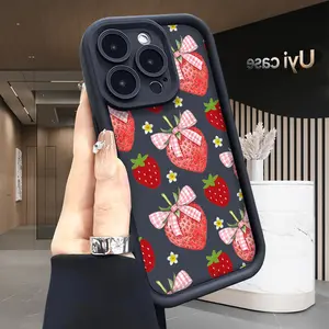 Strawberry Fields Phone case iPhone 17 Air 16 16e 15 14 13 12 11 Pro Max Plus X XS for Shockproof Silicone TPU Bumper Drop Protection Soft Cover