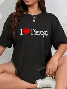 100% Cotton I Love Pierogi Polish Food Poland Polska Family Heritage T-Shirt