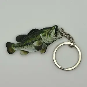 Defense bait and tackle Big Bass keychain