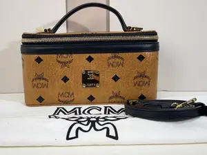Pre-owned MCM Leather Crossbody Bags Rockstar Vanity Case in Visetos Original MCM1JX