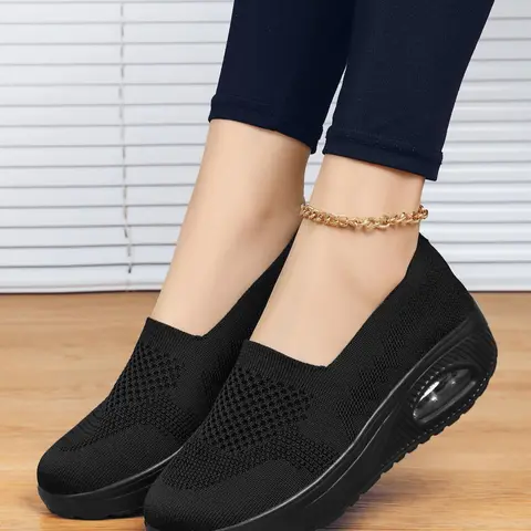 Women's Fashionable Solid Color Open Slip on Sneakers, 1 Pair 2024 New Casual Comfortable Breathable Sports Walking Shoes, Casual Lifestyle Footwear, All-match Non-slip Shoes for Daily Wear, Slip Ins Shoes