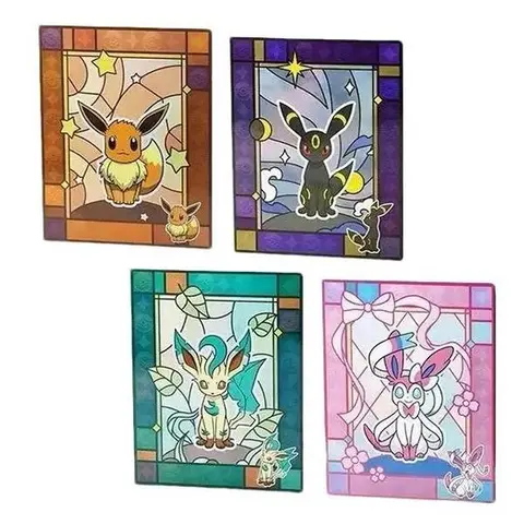Pokémon PTCG Genuine Simplified Chinese Trading Card Binder - Gem Pack VOL.2 (Eevee), Cards Storage Accessory for Collectibles, Fans of Eevee Series, Trading Card Album