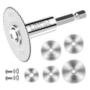 1/4-Inch Hex Shank Rotary Drill (with 5 count ),HSS  Disc Wheel   for Drills Rotary Tools